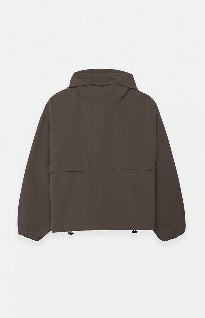 Fear of God ESSENTIALS Brown Military Nylon Hooded Anorak