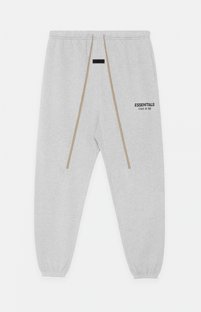 Fear of God ESSENTIALS Light Heather Grey Fleece Sweatpants