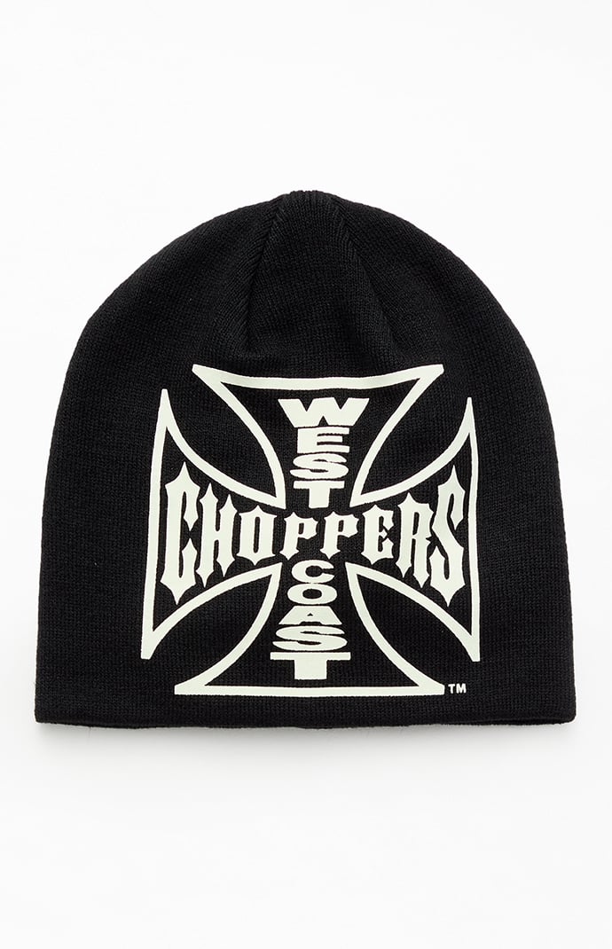 West Coast Choppers Black Logo Skullcap Beanie | Pacsun