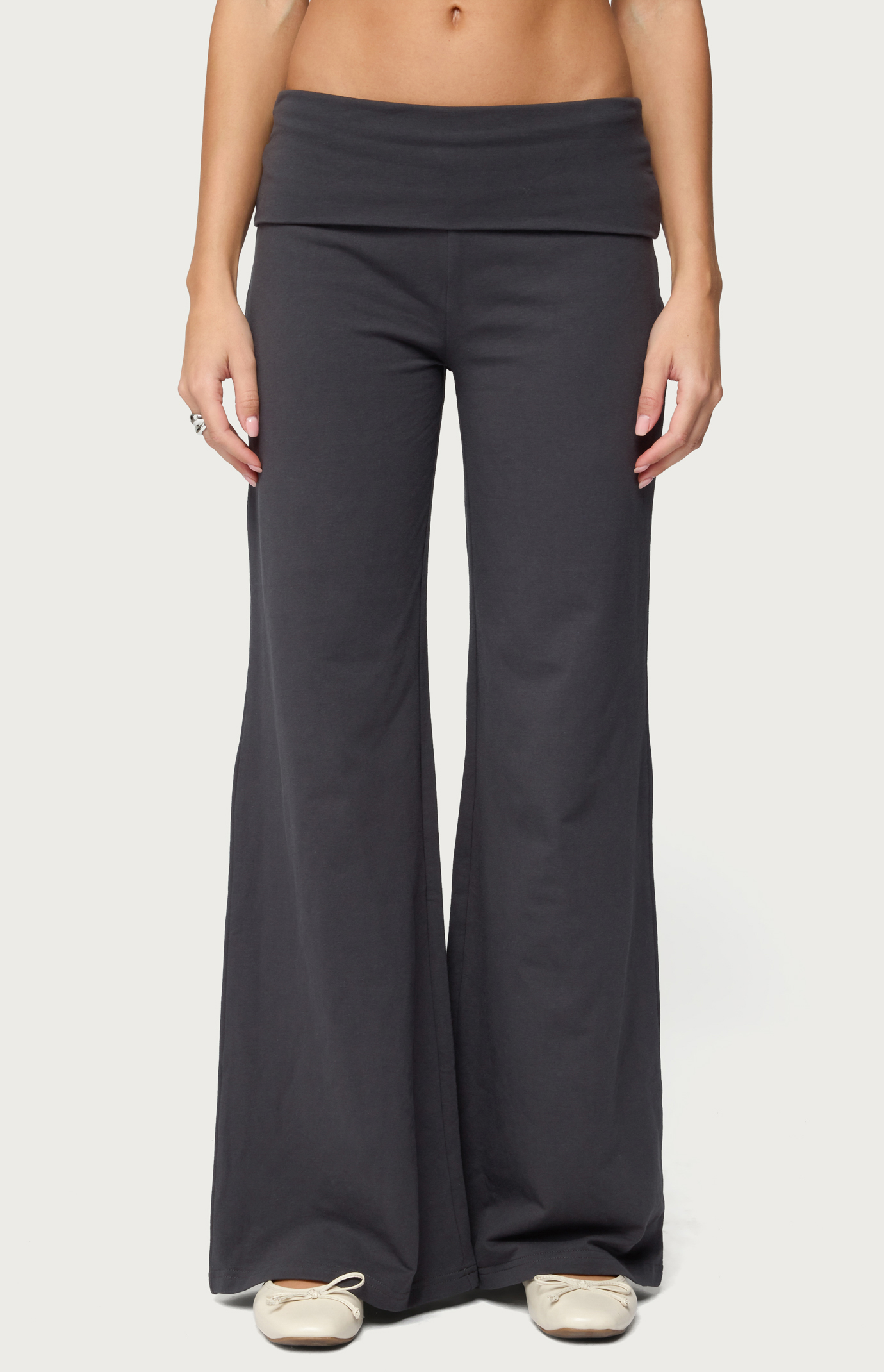 Edikted Wide Leg Fold Over Pants | Pacsun