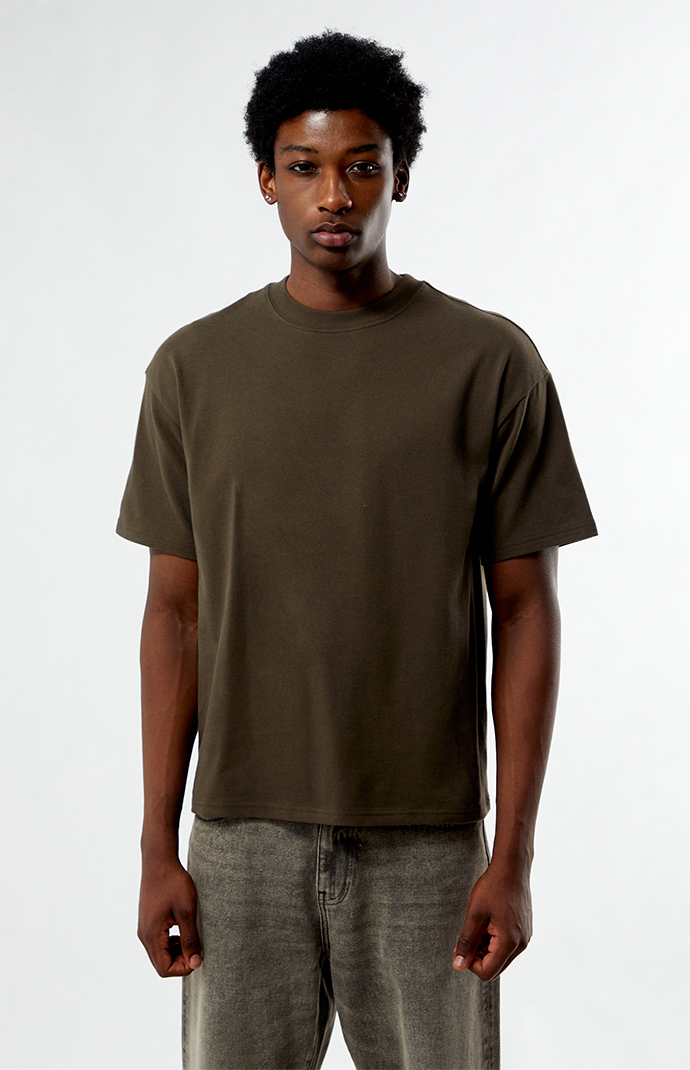 Pacsun Brown Textured T-Shirt | PacSun