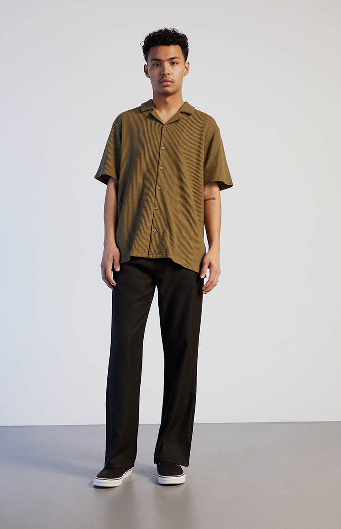 PacSun Black Flare Trouser Pants | PacSun
