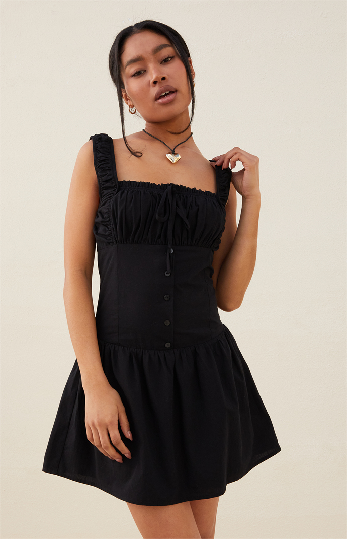 Pacsun black dress deals