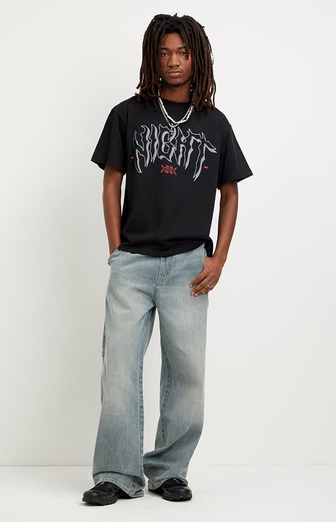 Pacsun Blake Extreme Baggy Jeans Carpenter Medium Blue Tint | Pacsun