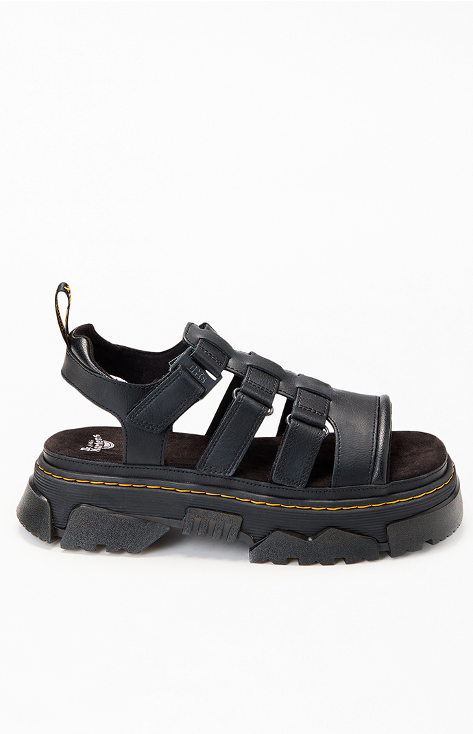Dr Martens Women's Black Mattison Kit 3 Strap Sandals | PacSun