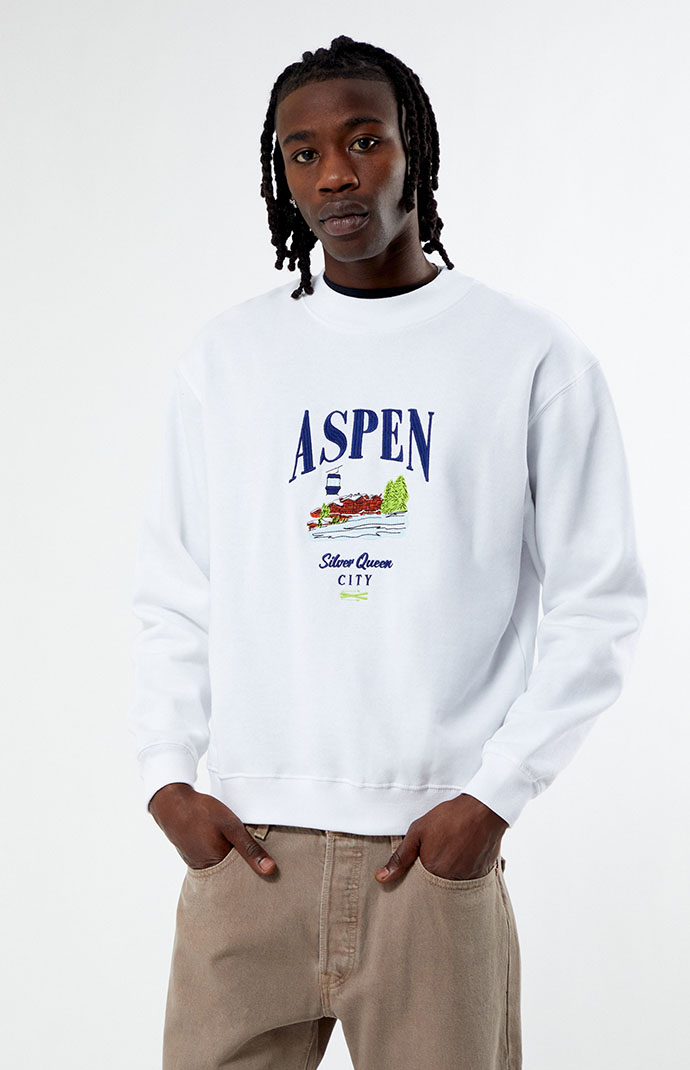 Sherpa crew neck sweatshirt top