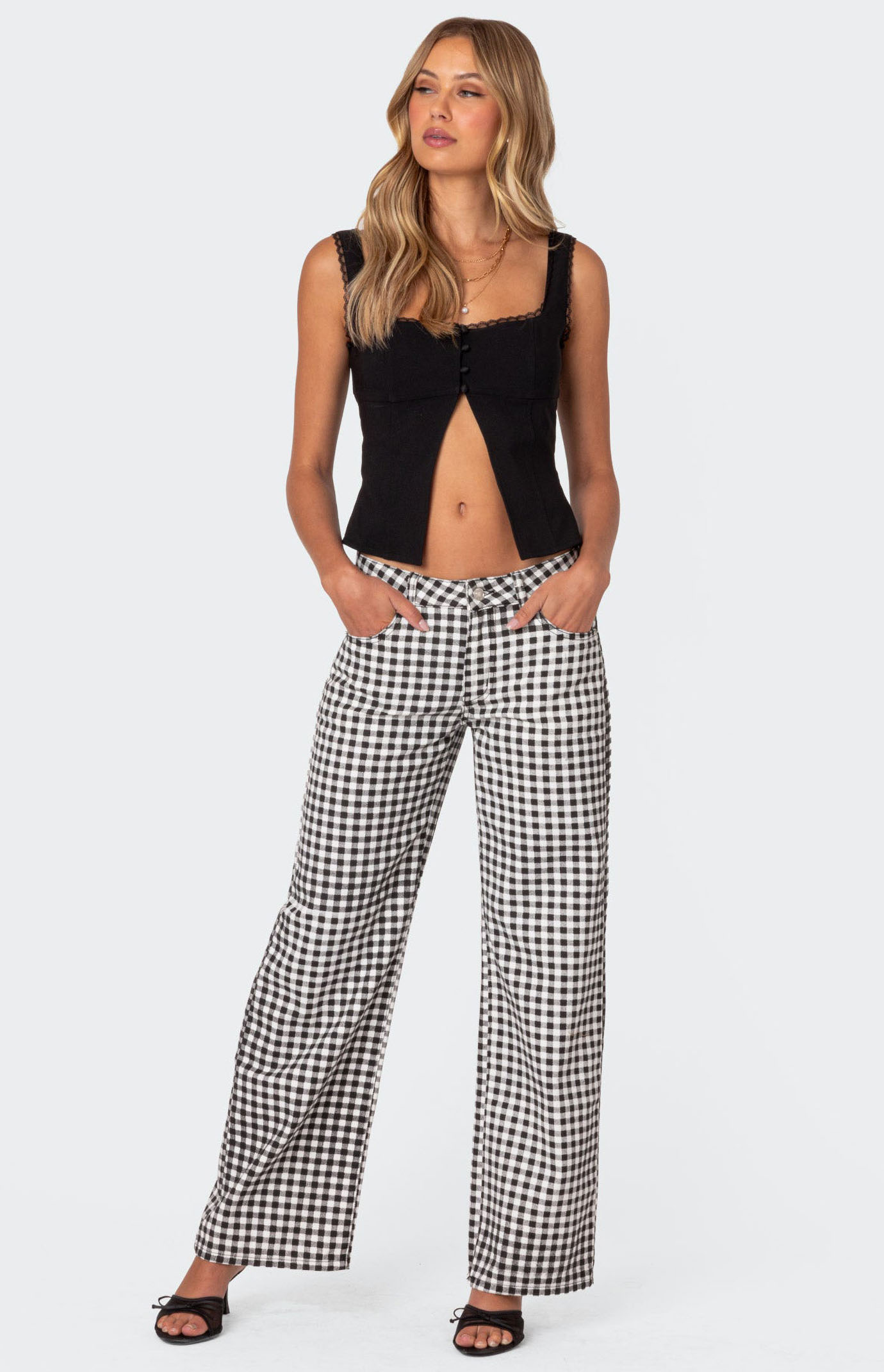 Pacsun gingham pants store