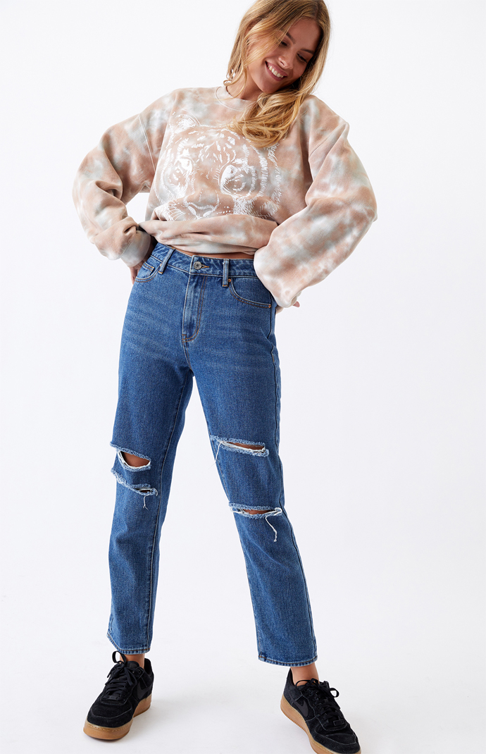 pacsun mom jeans black
