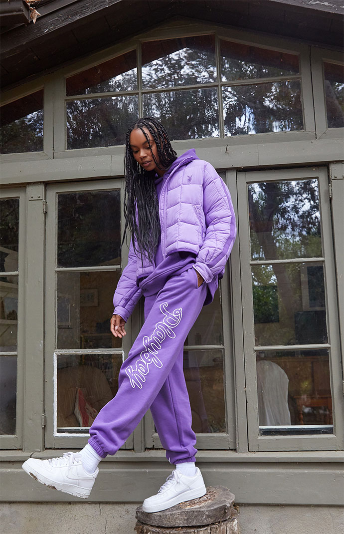 Playboy By PacSun Purple Aurora Sweatpants PacSun