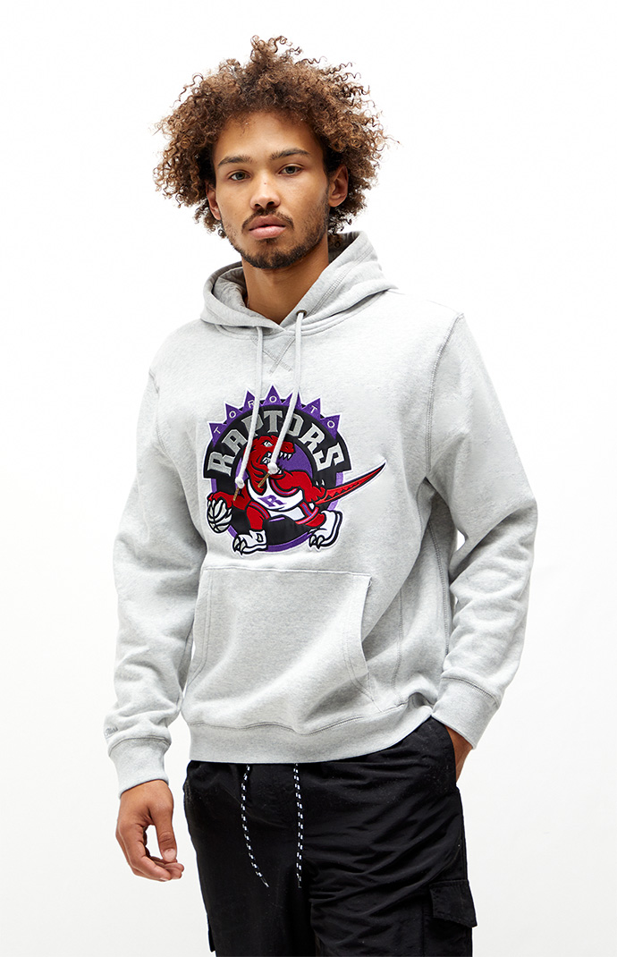 Mitchell & Ness Men's Black Toronto Raptors Perfect Season Fleece Pullover Sweatshirt