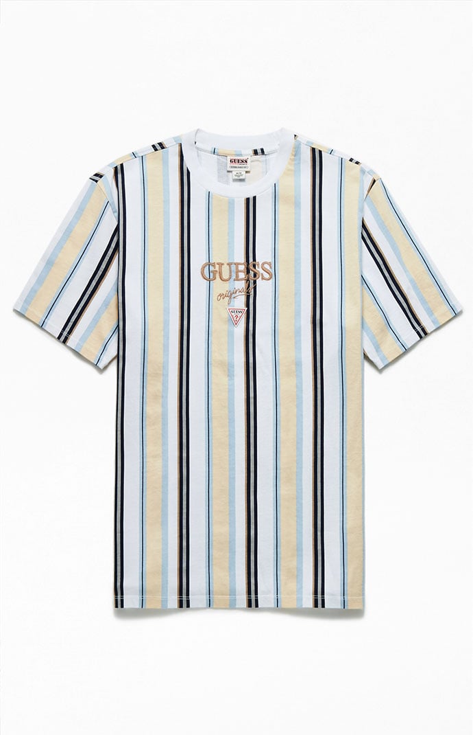 Irrigatie Portier draadloze GUESS Originals Eco Vertical Striped T-Shirt | PacSun