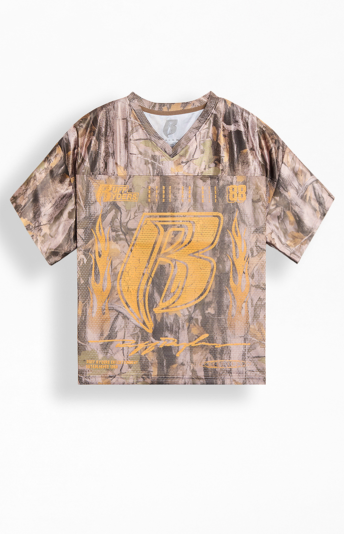RUFF RYDERS FOOTBALL JERSEY 迷彩柄 トップス RUFF RYDERS FOOTBALL JERSEY 迷彩柄 トップス - メルカリ