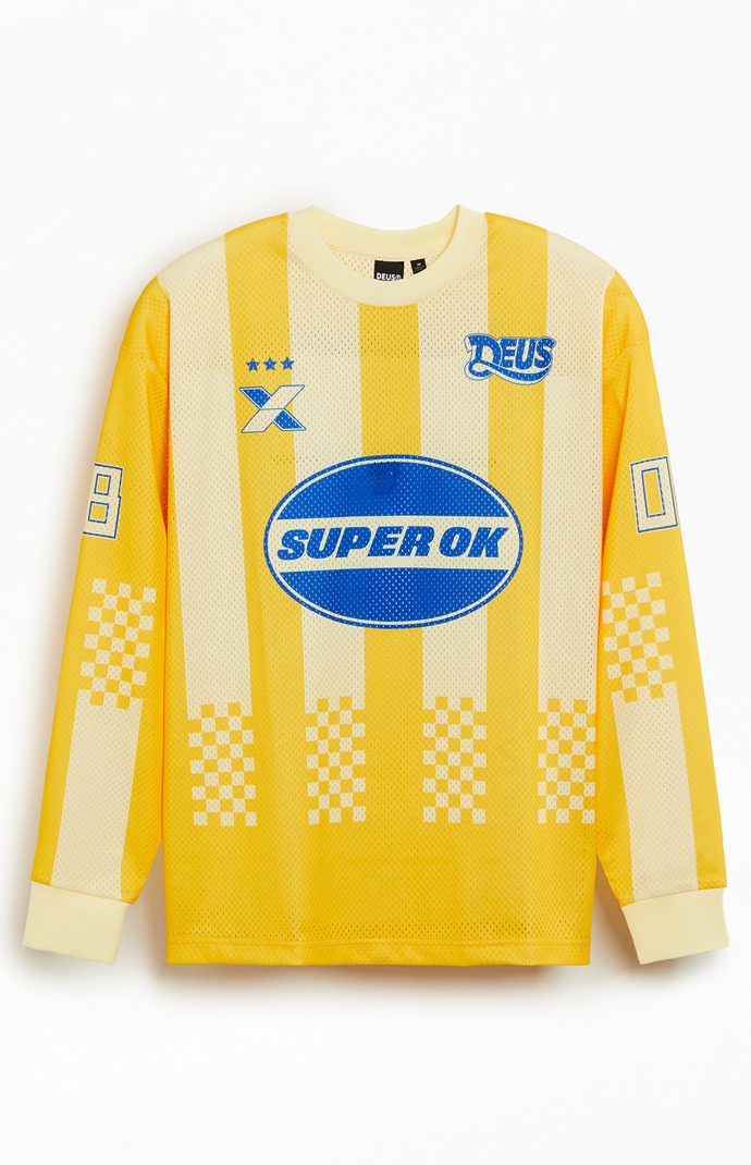 Deus Ex Machina☆THREEPEAT MOTO JERSEY 長袖 Tシャツ Deus Ex Machina Threepeat Moto Jersey | PacSun