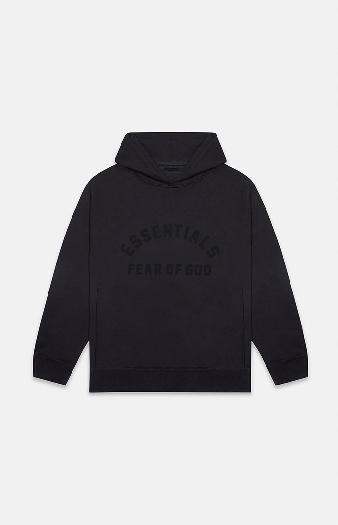 Fear of god deals essentials hoodie black