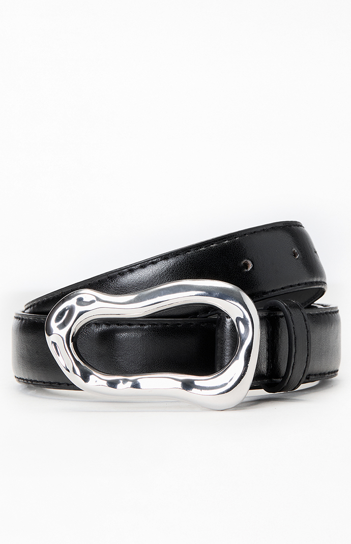 Pacsun Faux Leather Twisted Buckle Belt | PacSun