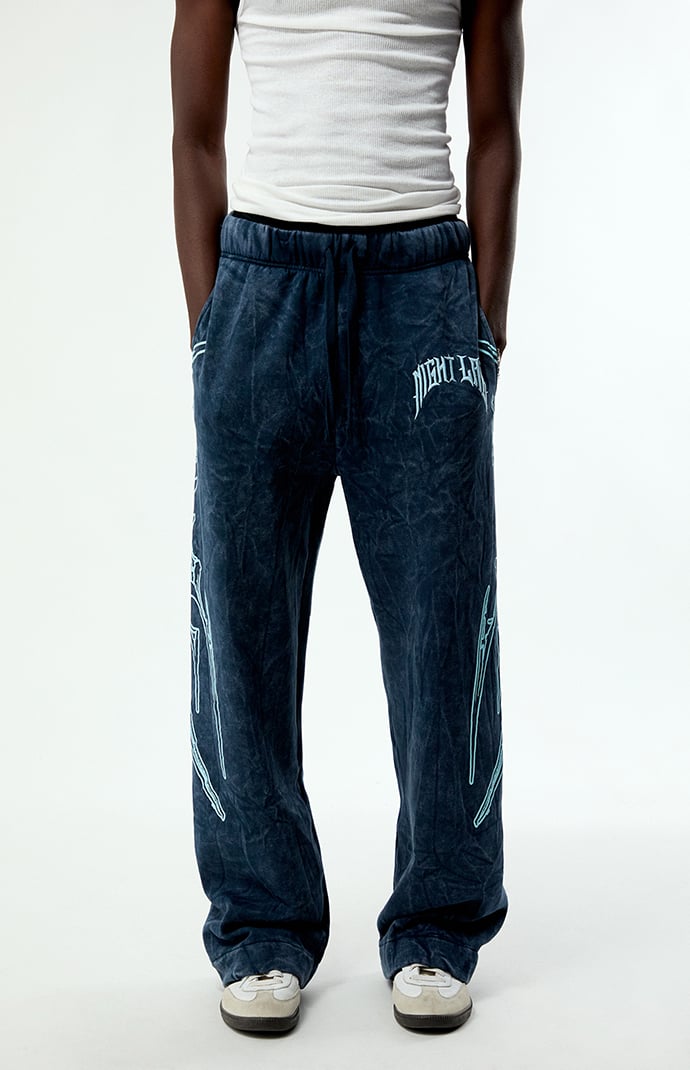 新品未使用タグ付きmosaic babylon basketball pants Nightlab x Pacsun Washed Navy Night Moon Baggy Sweatpants | Pacsun