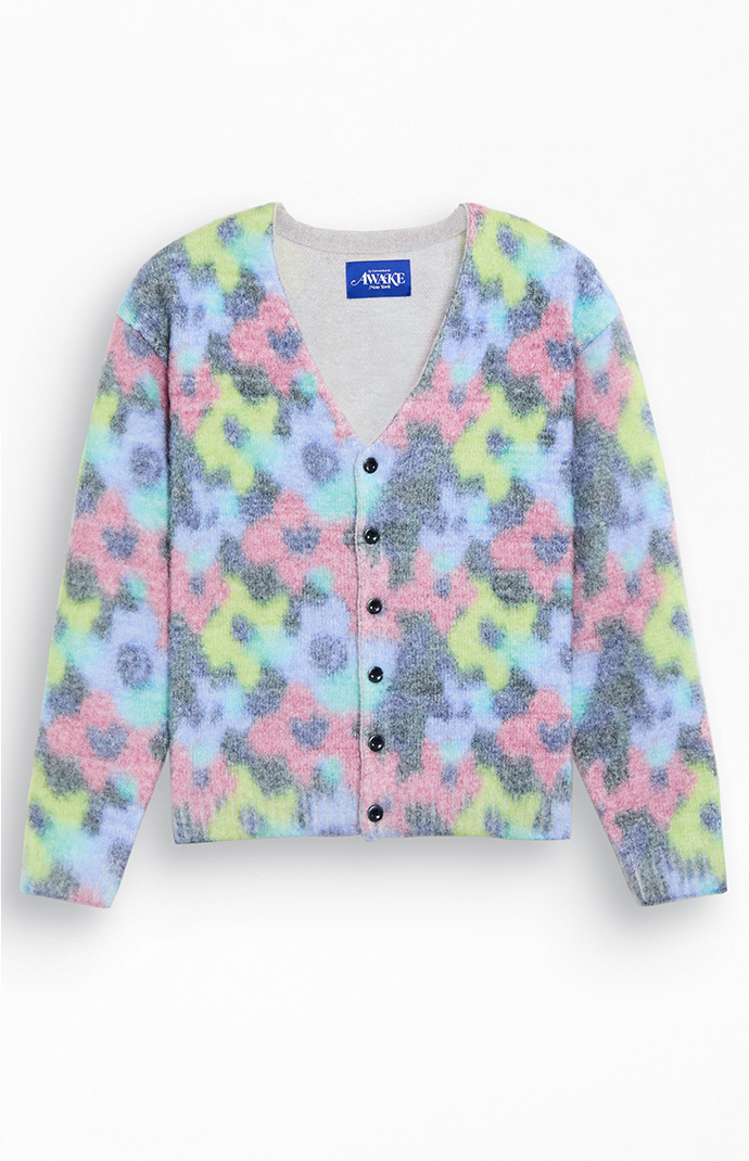 Awake NY Mohair Floral Printed Cardigan | Pacsun