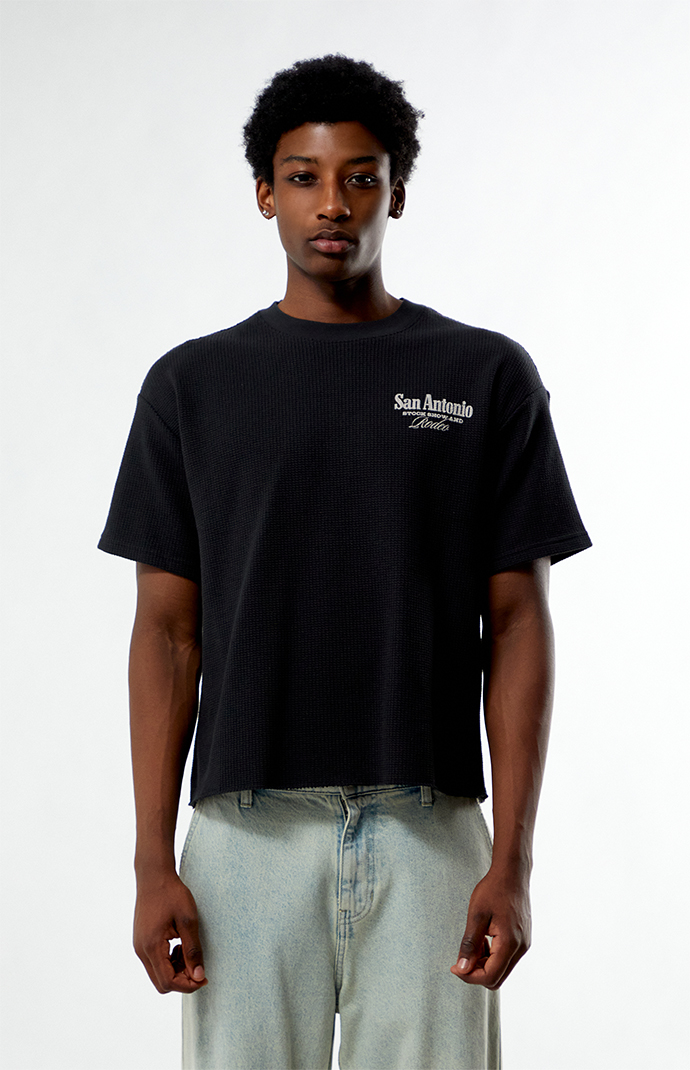 【Rest & Recreation】 OVERSIZED WAFFLE CREWNECK T-SHIRT ★ REST & RECREATION 2412 OVERSIZED WAFFLE CREWNECK T-SHIRT