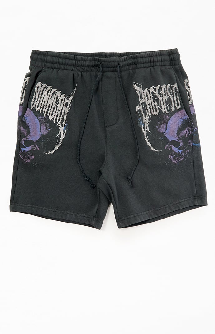 Pacsun Skull Fleece Sweat Shorts | Pacsun