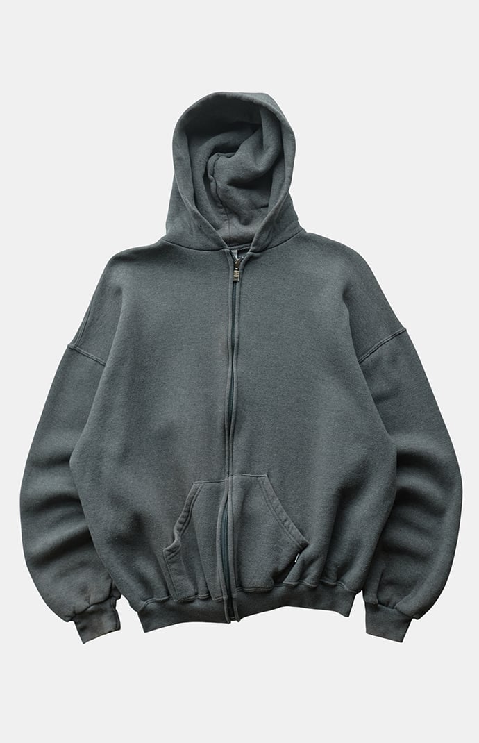 PS VINTAGE '90s Gray Russell Full Zip Hoodie | Pacsun