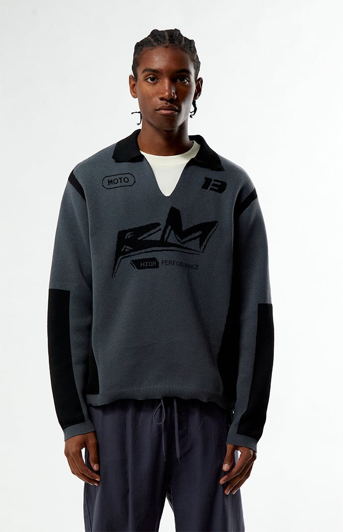Pacsun Moto Jacquard Polo Sweater | Pacsun