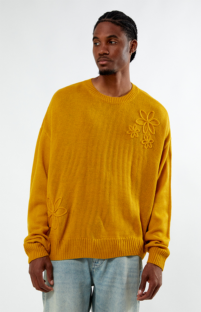 PacSun Floral Knit Sweater PacSun