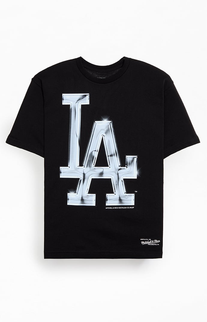 Mitchell & Ness Dodgers Liquid Chrome T-Shirt | Pacsun