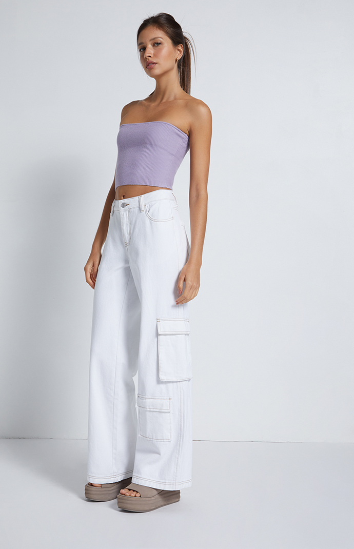 Cargo sales pants white