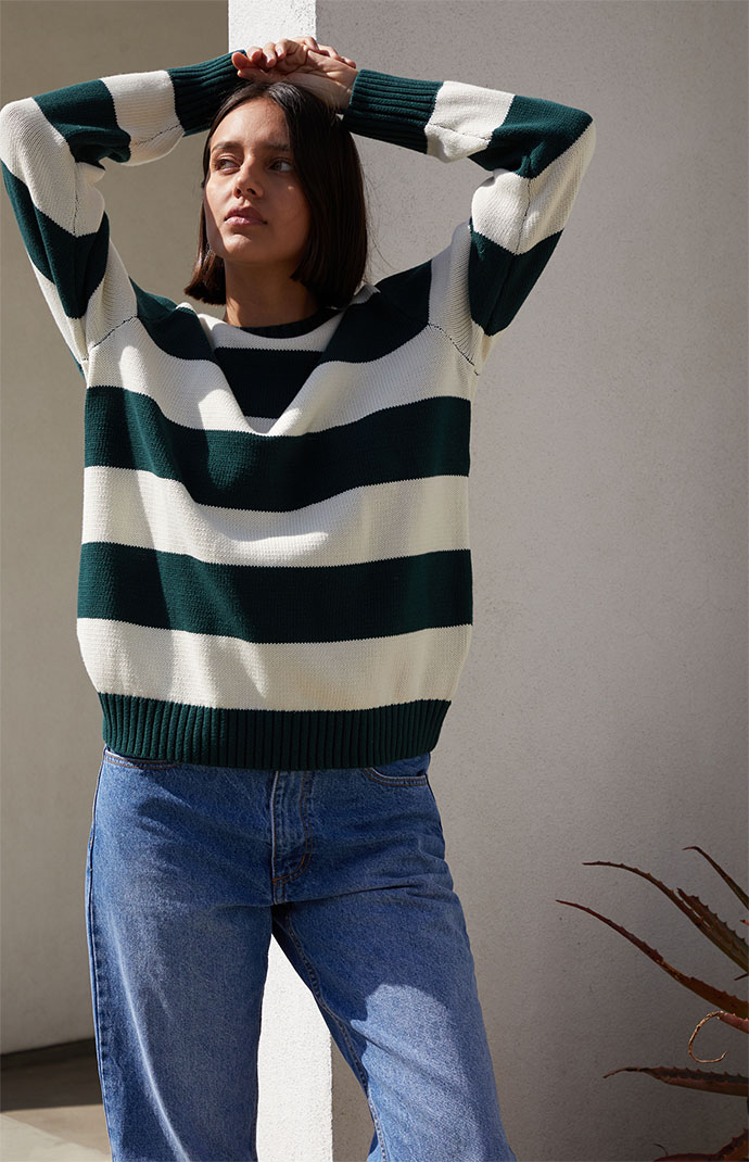 Pacsun striped sweater online