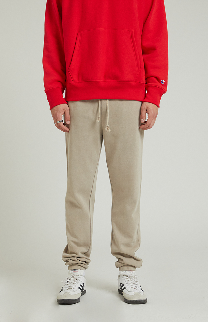 PacSun Cream Fleece Sweatpants PacSun