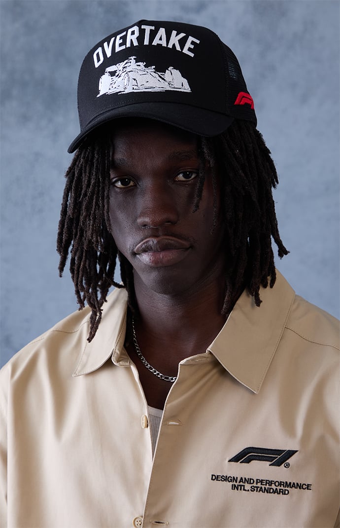 Formula 1 x Pacsun Overtake Black Snapback Hat | Pacsun