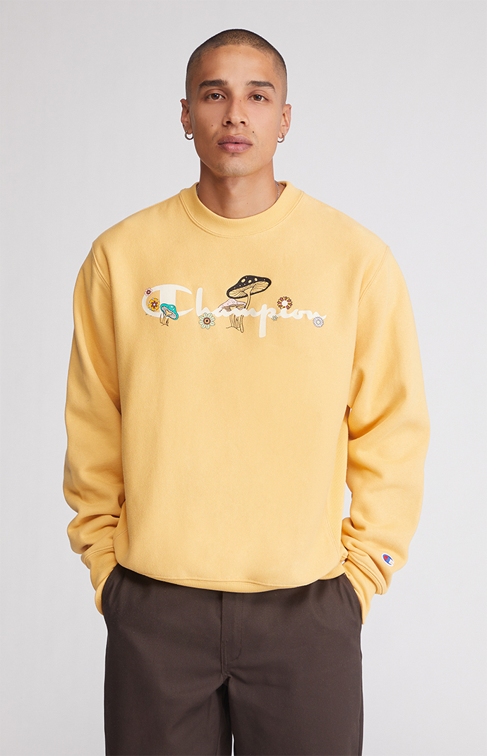 Champion Mushroom Script Crew Neck Sweatshirt | PacSun
