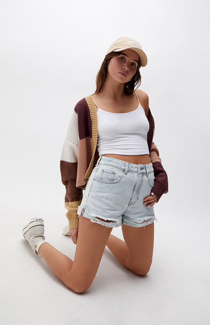 PacSun Light Blue Mom Shorts | PacSun