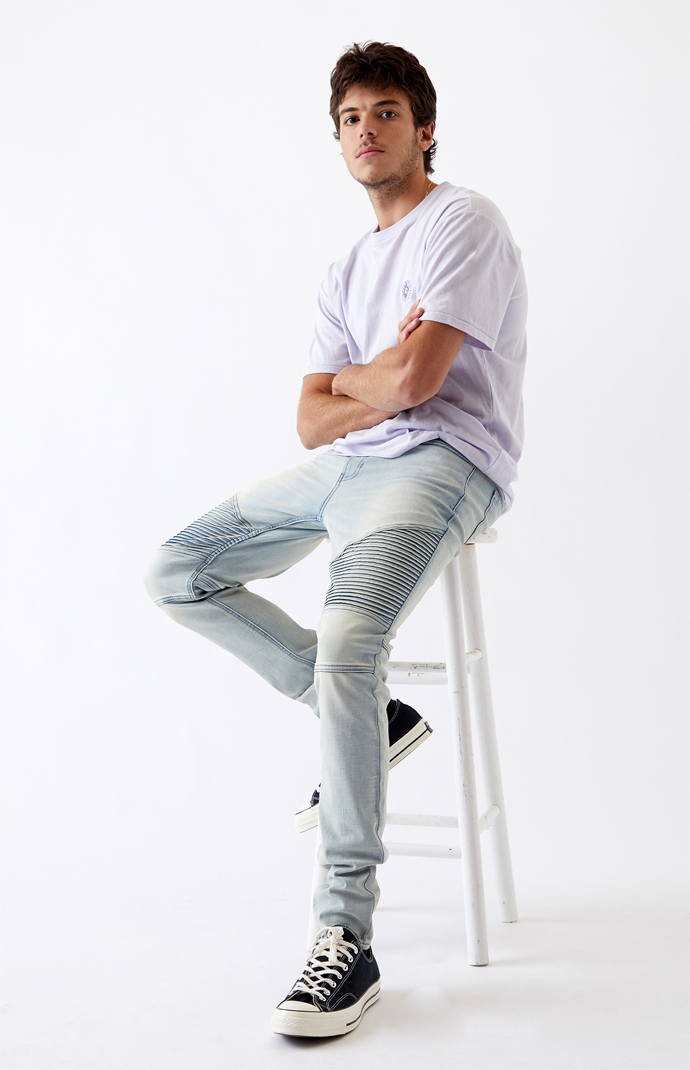 Pacsun skinniest ripped moto discount black jeans