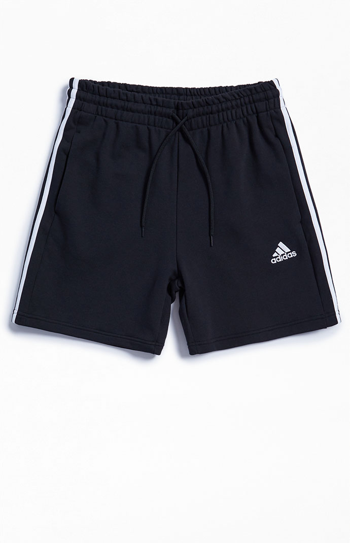 Black 3 Stripes FT Sweat Shorts