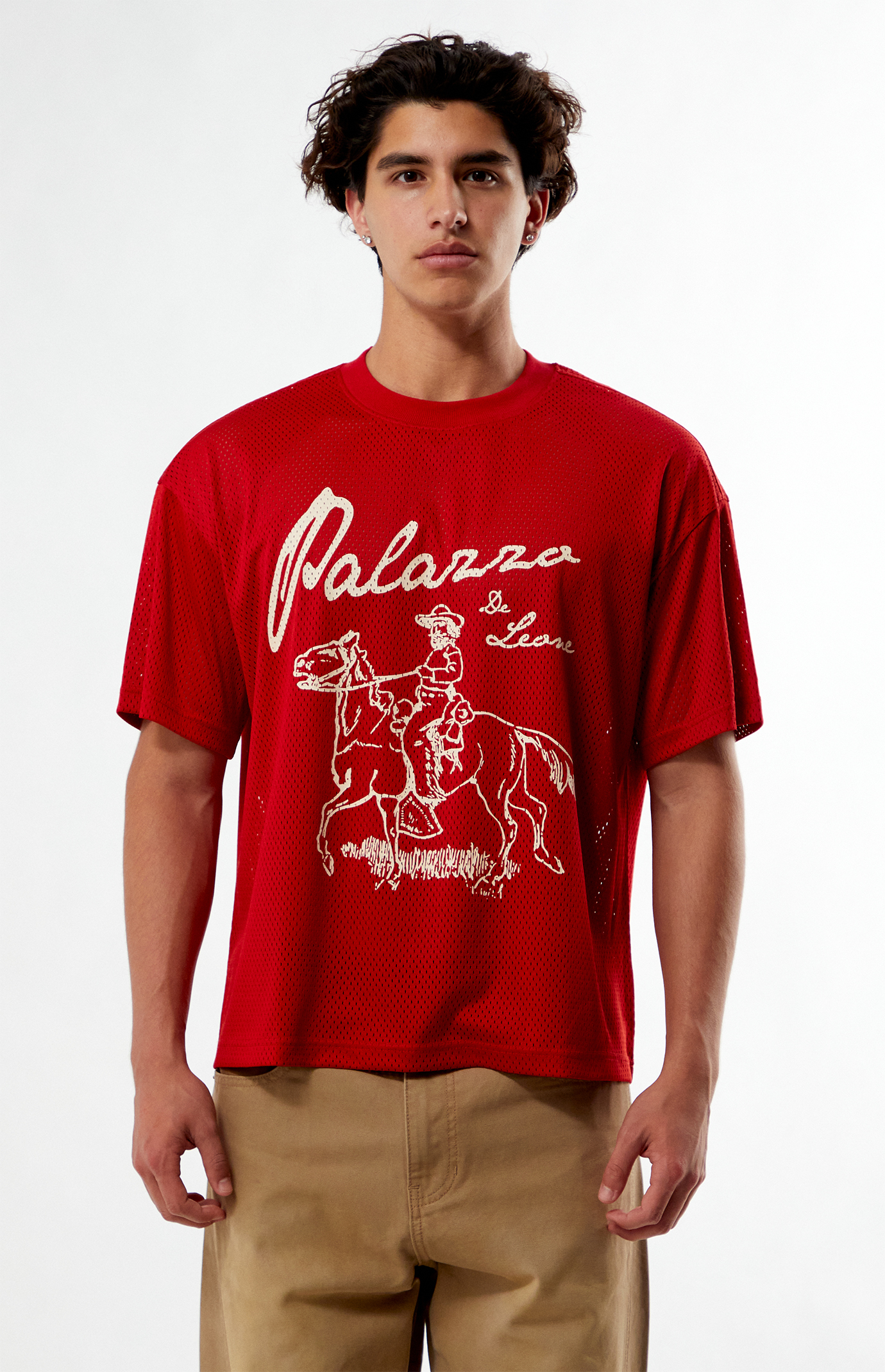 Pacsun Red De Leone Football Mesh Jersey | Pacsun