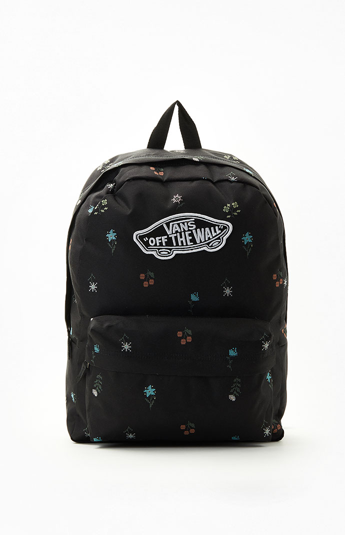 Vans black flower bag sales