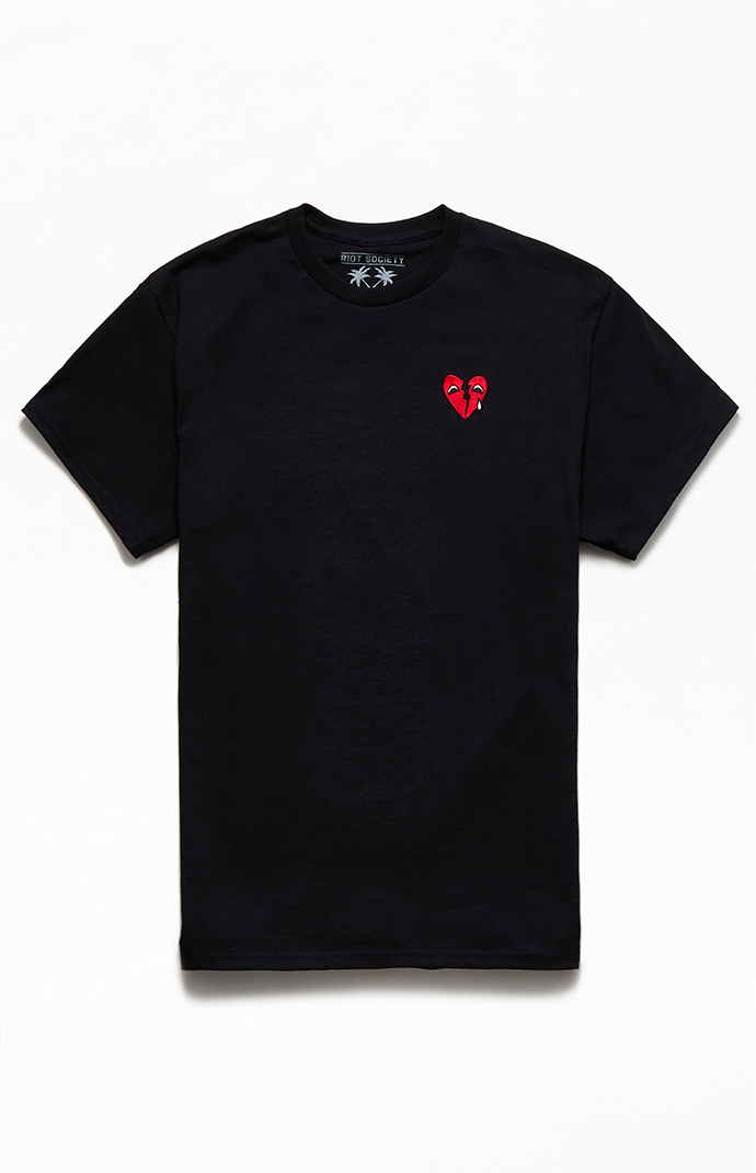 Riot Society Broken Heart Eyes T-Shirt 
