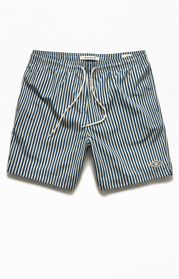 Mens pinstripe swim deals shorts