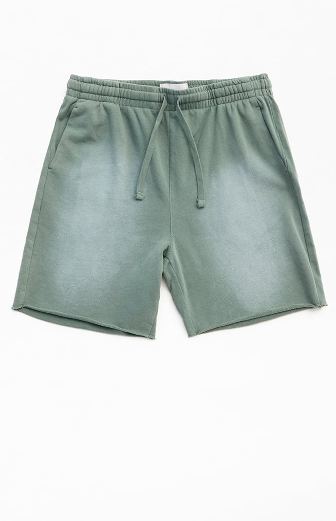 Pacsun Green Acid Wash Sweat Shorts | Pacsun