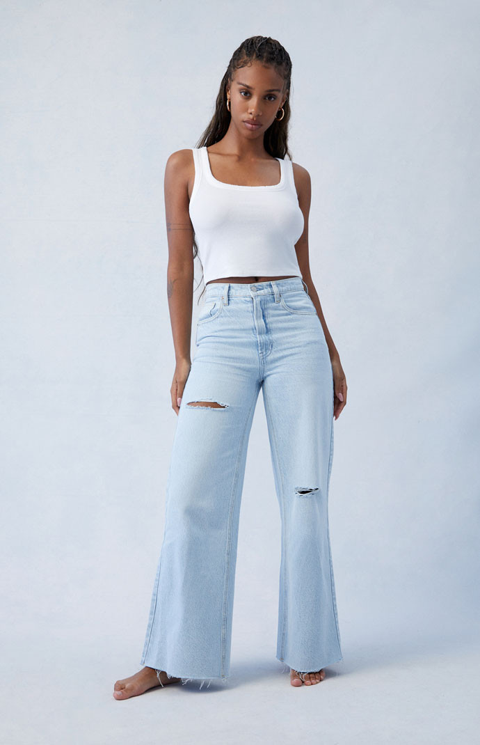 パンツ L TSY RIPPED WIDE STRAIGHT DENIM INDIGO fit=scale-down,w=1200