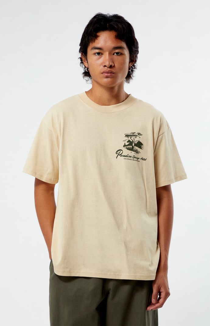 トップス NEW BASIC MICRO SPAN BOX H/S SHIRT Pacsun Paradise Springs Boxy T-Shirt | PacSun