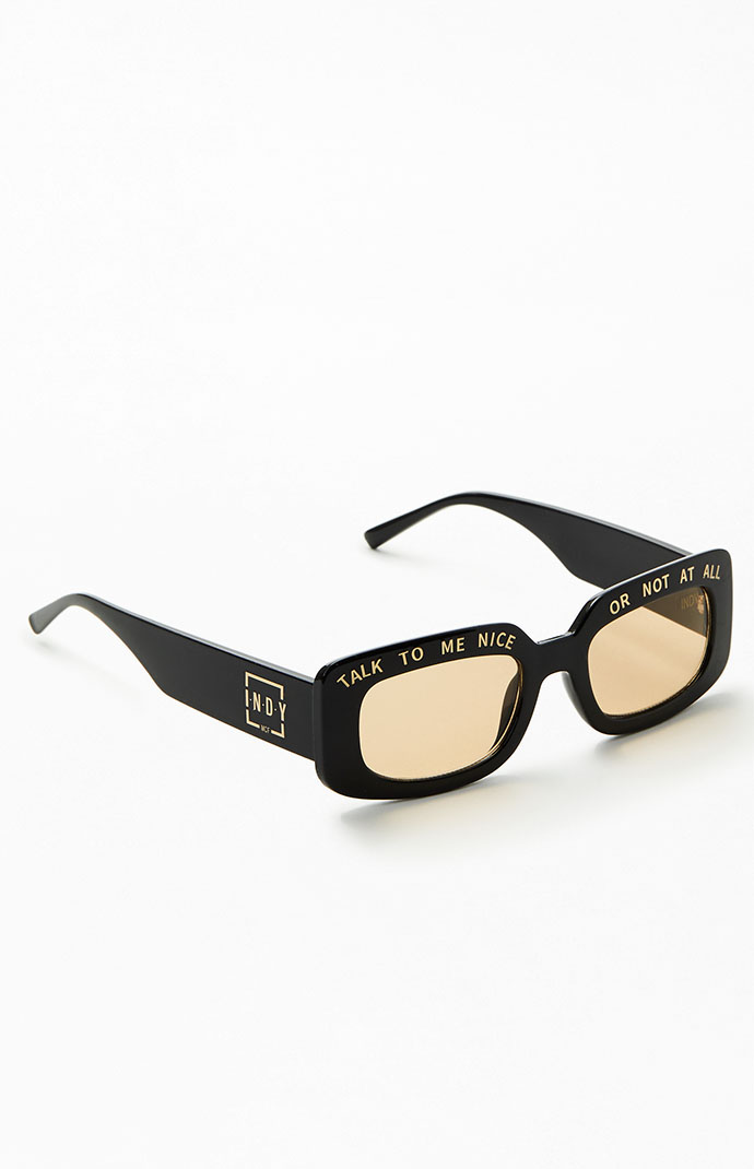 Indy brand “talk to me nice” glasses - brand new with case INDY Talk To Me Nice Square Polarized Sunglasses | Nordstrom main image 4