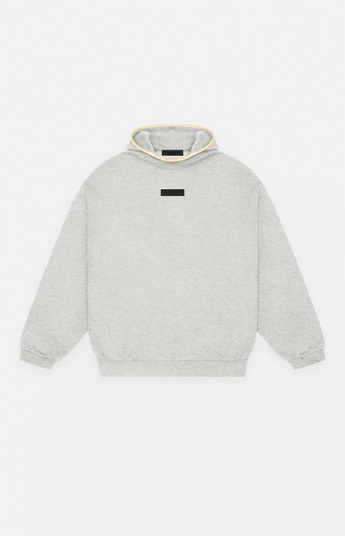 Fear of God Essentials Light Heather Grey Hoodie PacSun