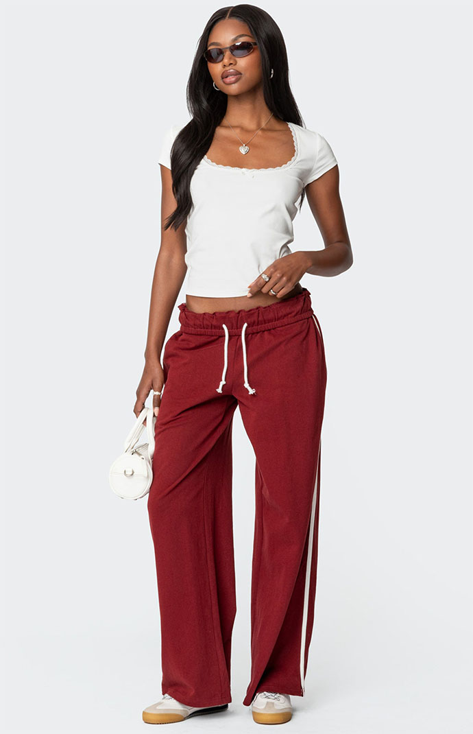 Edikted Chance Fold Over Sweatpants | PacSun