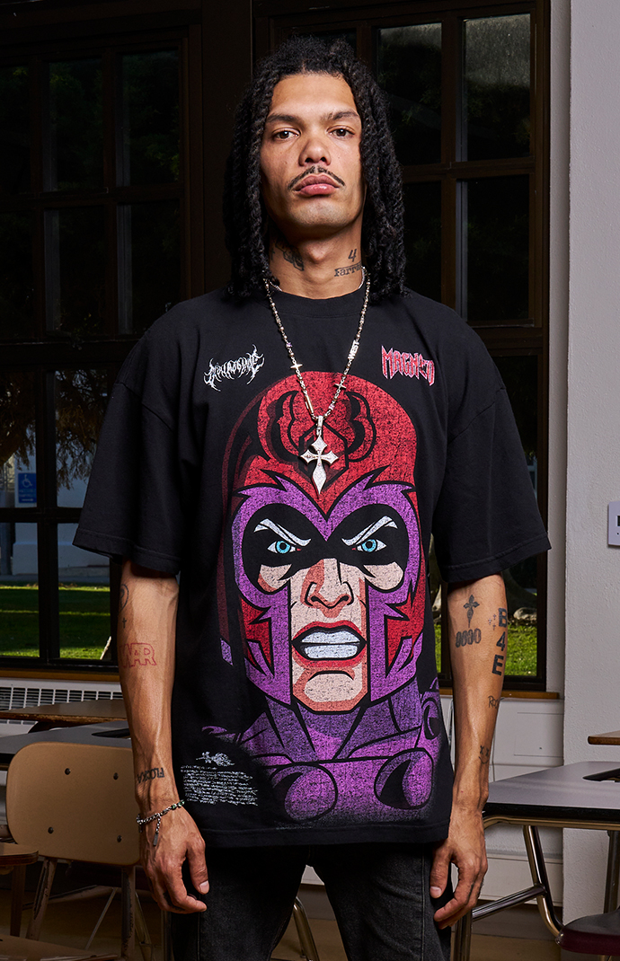 ☆ KITH x X-MEN Magneto vintage tee コラボTシャツ ☆ 🔥🔥🔥Kith x Marvel X-Men Magneto Vintage Tee Black. Size Xl