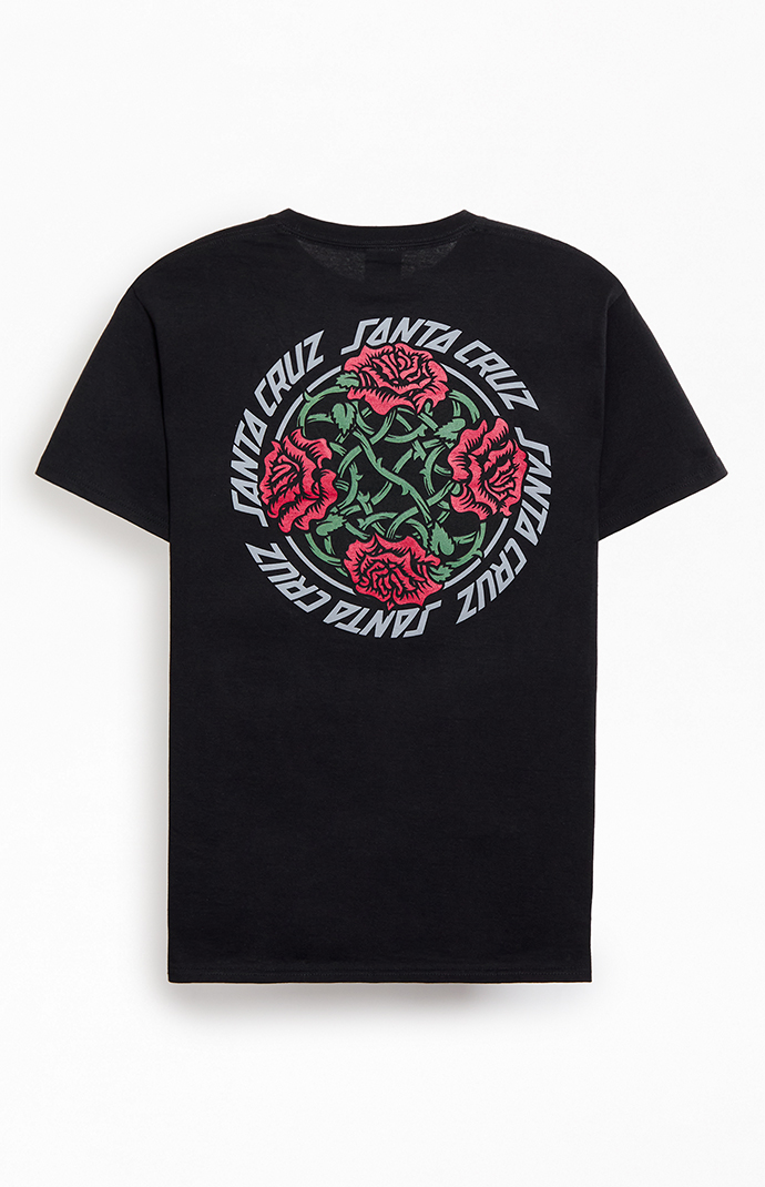 ★SANTA CRUZ Dressen Rose Solo Center Hoodie 関税込★ Santa Cruz Dressen Roses Dot P/O Hoodie - Black - Attic