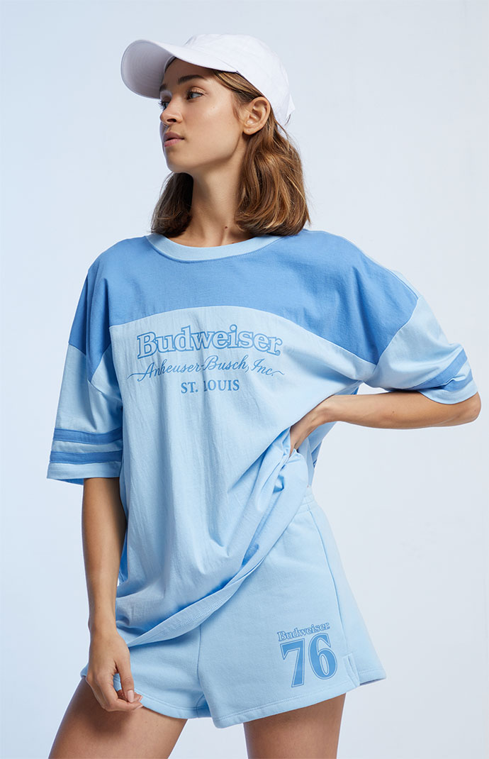 Budweiser PACSUN ナイロン スイムショーツ S 赤 白 青 総柄 Budweiser PACSUN ナイロン スイムショーツ S 赤 白 青 総柄 春