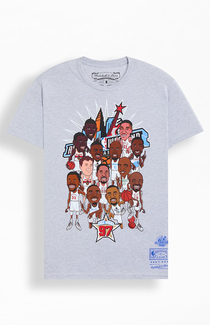 Mitchell & Ness NBA All Star Game 1997 Cartoon T-Shirt | Pacsun