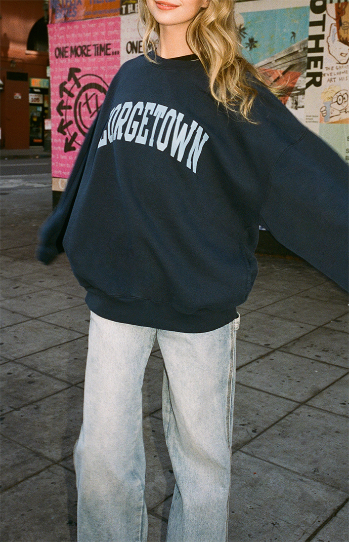 John Galt Georgetown Crew Neck Sweatshirt PacSun